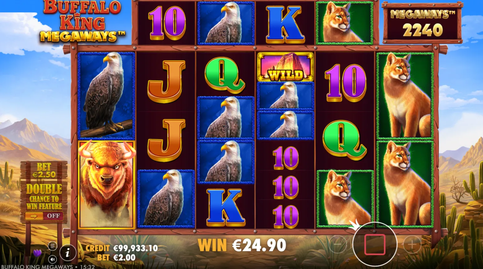Buffalo King Megaways slot bonus buy